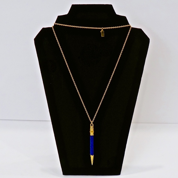 kate spade Jewelry - KATE SPADE~doodles~PENCIL PENDANT NECKLACE~Gold